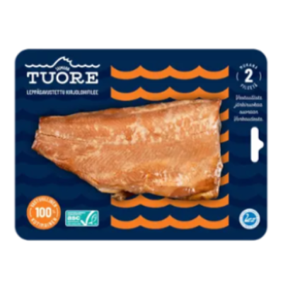 Филе радужного лосося копченого на свежей ольхе Saimaan Tuore Leppäsavustettu ASC kirjolohifilee 200 г