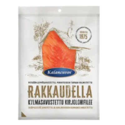 Филе радужной форели холодного копчения Kalaneuvos Rakkaudella Kylmäsavustettu kirjolohifileesiivu 100 г