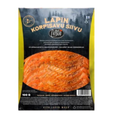 Радужная форель холодного копчения ломтик Kala-Lappi Lapin Korpisavu kylmäsavustettu kirjolohisiivu 100 г