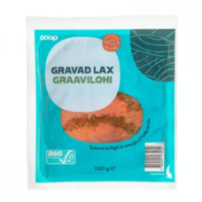 Филе лосося слабой соли Coop Graavilohiviipaleet ASC 100 г