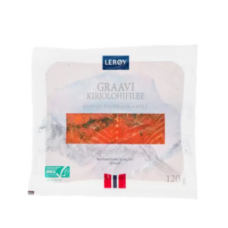 Филе радужной форели слабой соли Leroy graavi kirjolohifilee viipale ASC 120 г