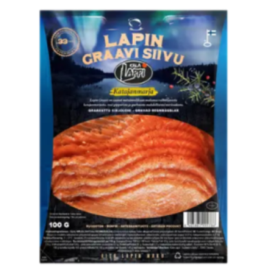 Филе форели соли с ягодами можжевельника Kala-Lappi Lapin Graavi kirjolohifileesiivu Katajanmarja 100г