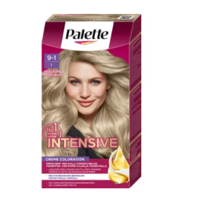 Крем краска для волос Palette Intensive Creme Coloration 9-1 Crystal Blonde