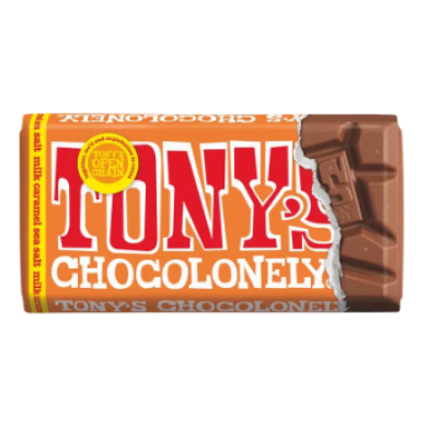 Молочный шоколад с молочной карамелью и морской солью Tony's Chocolonely 90 г