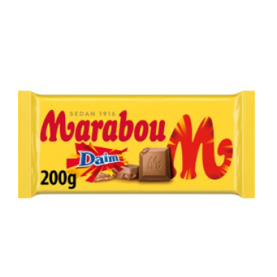 Плиточный шоколад Marabou Daim 200г