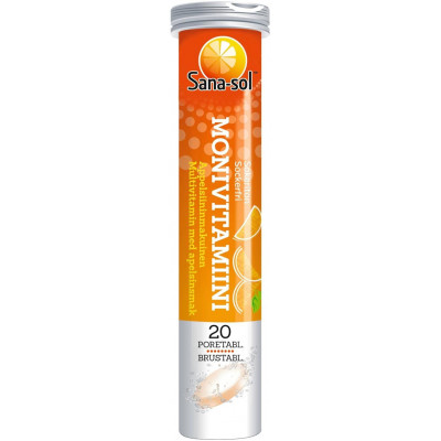 Витамины Sana-sol Monivitamiini appelsiininmakuinen  20 шт апельсин