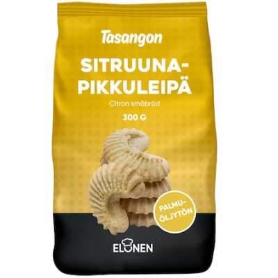 Песочное печенье Tasangon Sitruunapikkuleipa 300г безлактозное лимонное