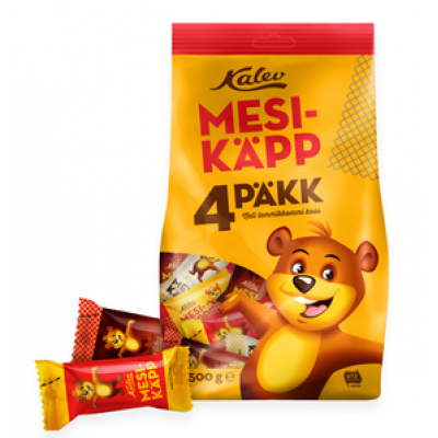 Ассорти конфет Kalev Mesikapp 4 вида 500г