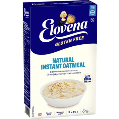 Каша быстрого приготовления Elovena Gluten Free Natural 200г без глютена
