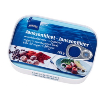 Филе сельди с приправами Rainbow Janssonfileet Maustekastikkeessa 125г