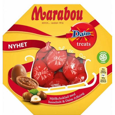 Конфеты Marabou Daim Treats 144г в подарочной коробке