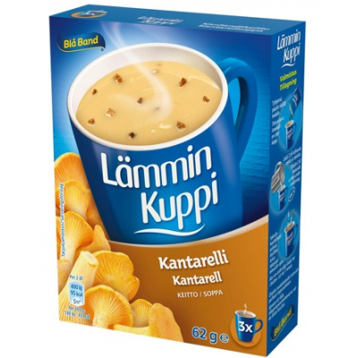 Сухой готовый суп с лисичками Bla Band Lammin Kuppi Vahalaktoosinen Kantarellikeitto 3X20г