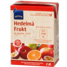 Фруктовый сок Rainbow hedelma 2dl яблоко апельсин маракуйя