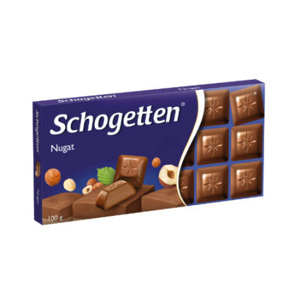 Шоколад с начинкой из нуги Schogetten 100г 