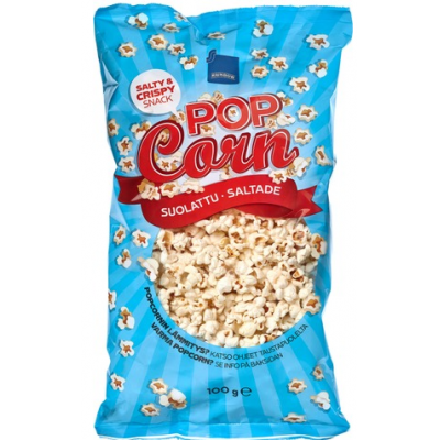 Попкорн готовый Rainbow Suolattu popcorn 100г соленый